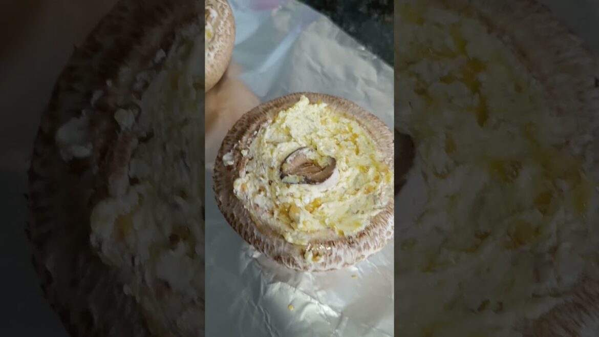 Quick and easy Cheesy Garlic Mushrooms as a braai side option