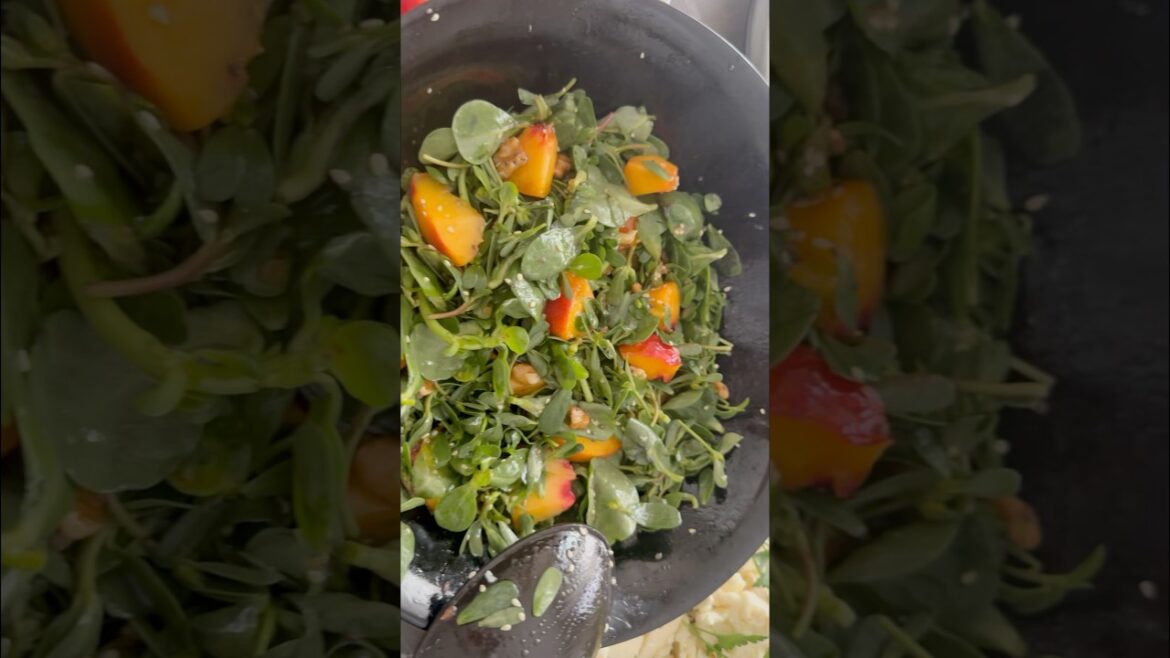 Şeftali SEMİZOTU salatası #salad #meze #tarif #food #pratiktarifler #sağlıklıbeslenme #keşfet