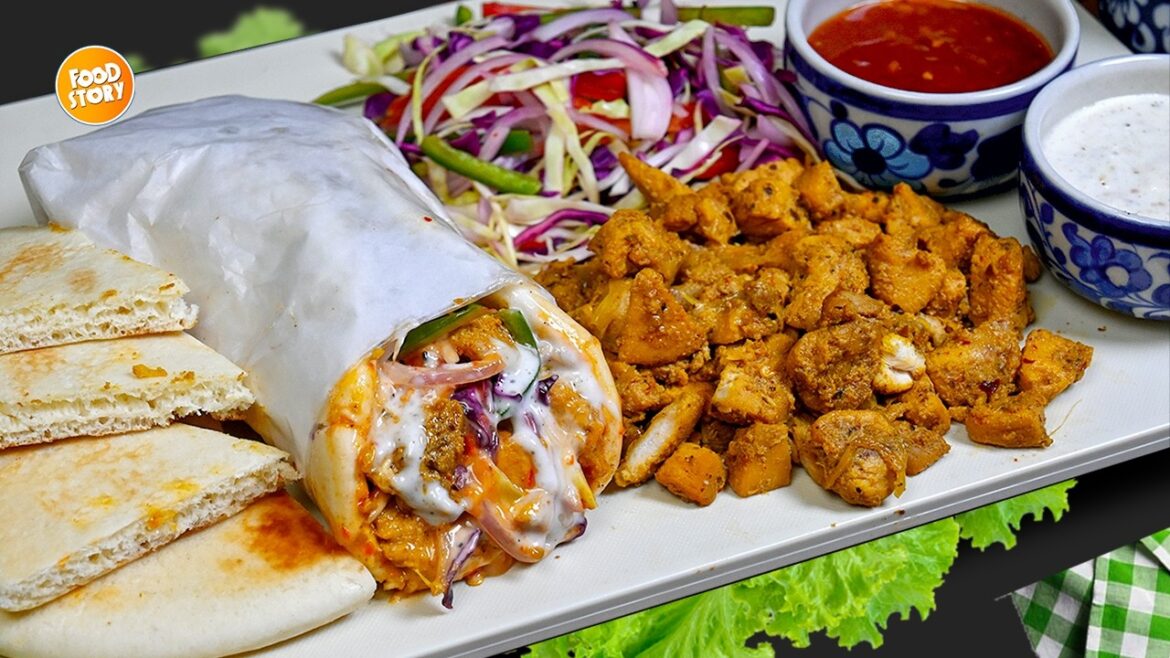 Best Chicken Shawarma Platter Recipe | Street-Style Chicken Shawarma Recipe | Quick & Tasty Best Chicken Shawarma Platter Recipe | Street-Style Chicken Shawarma Recipe | Quick & Tasty