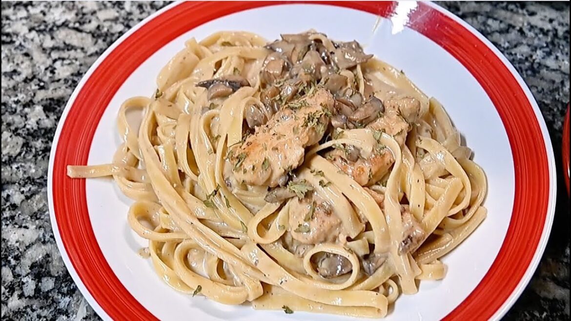 Creamy Chicken Marsala with Fettuccini - Learn to cook with James & Mom!
