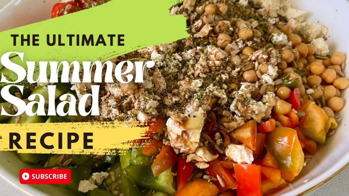 How to make a chickpea salad | high protein | summer salad | salad ideas | Mediterranean salad How to make a chickpea salad | high protein | summer salad | salad ideas | Mediterranean salad