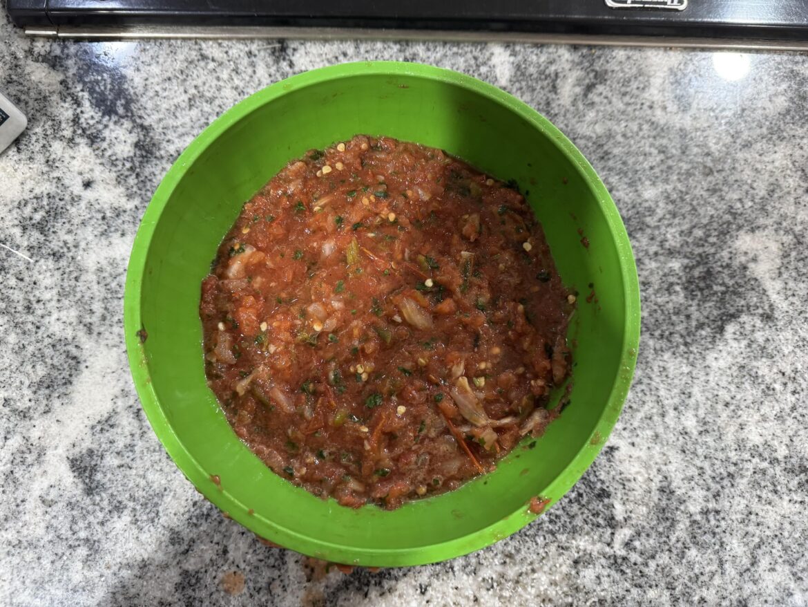 Tonights Smoked Salsa