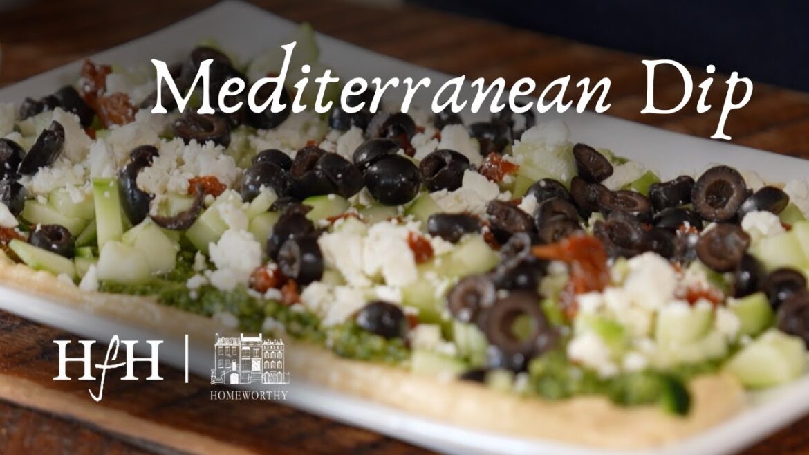 Mediterranean Layered Dip | Healthy Appetizer Made In Less Than 5 Minutes