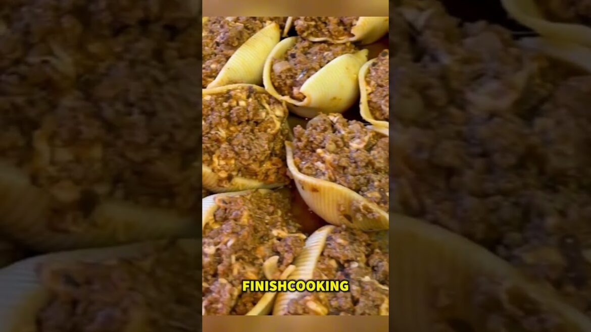 Bolognese Stuffed Shells with Alfredo Sauce & Pesto #piphichef #pastanight #sororitychef #unr #letsg