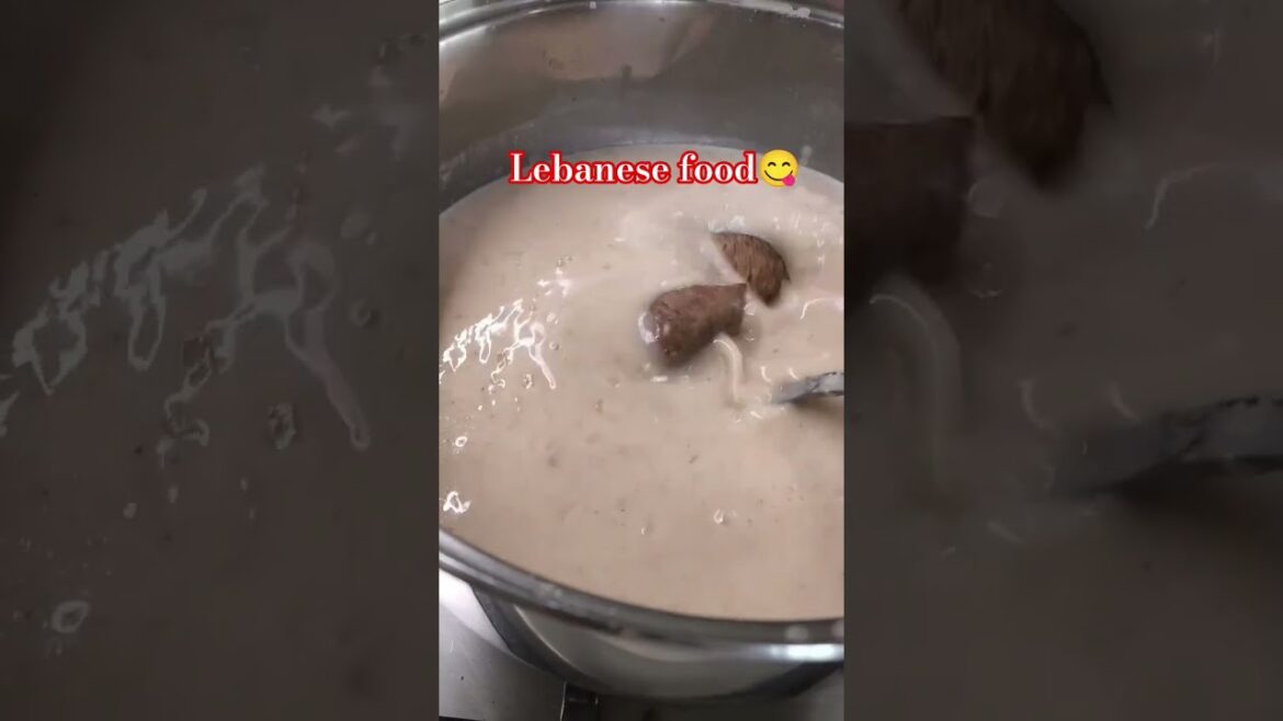 Kebbeh Keshek Lebanese creamy and sour soup #healthyfood #food #cooking #healthydish #shortsvideo