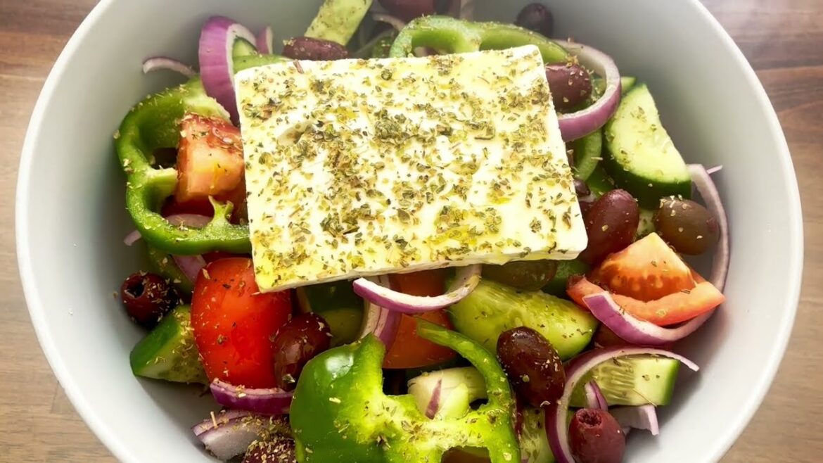 Greek Salad Recipe || Authentic Greek Salad