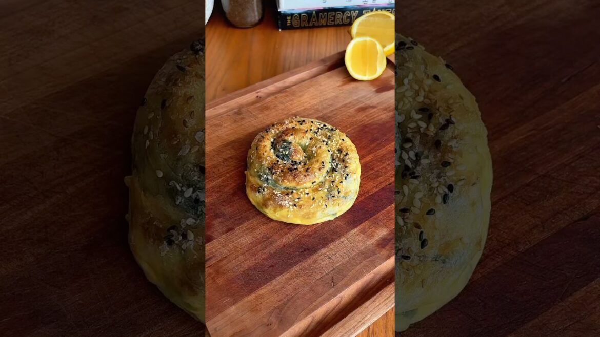 Rice Paper Spanakopita Spiral