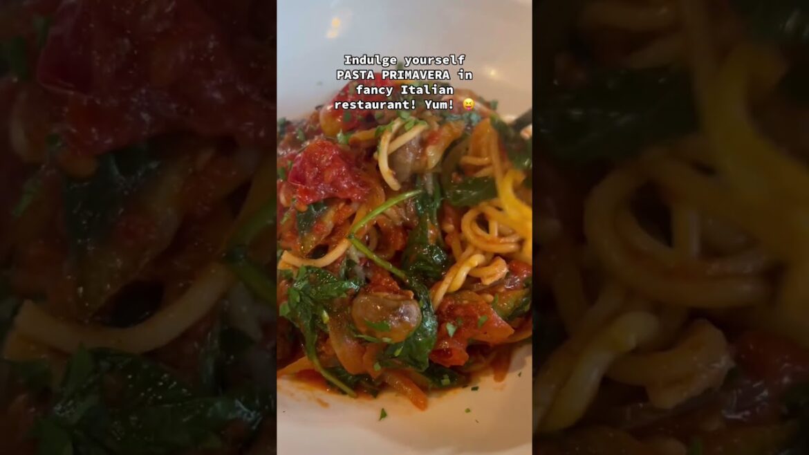 SPAGHETTI PRIMAVERA | PASTA for DINNER | FOODIE | ITALIAN FOOD | TASTE if ITALY
