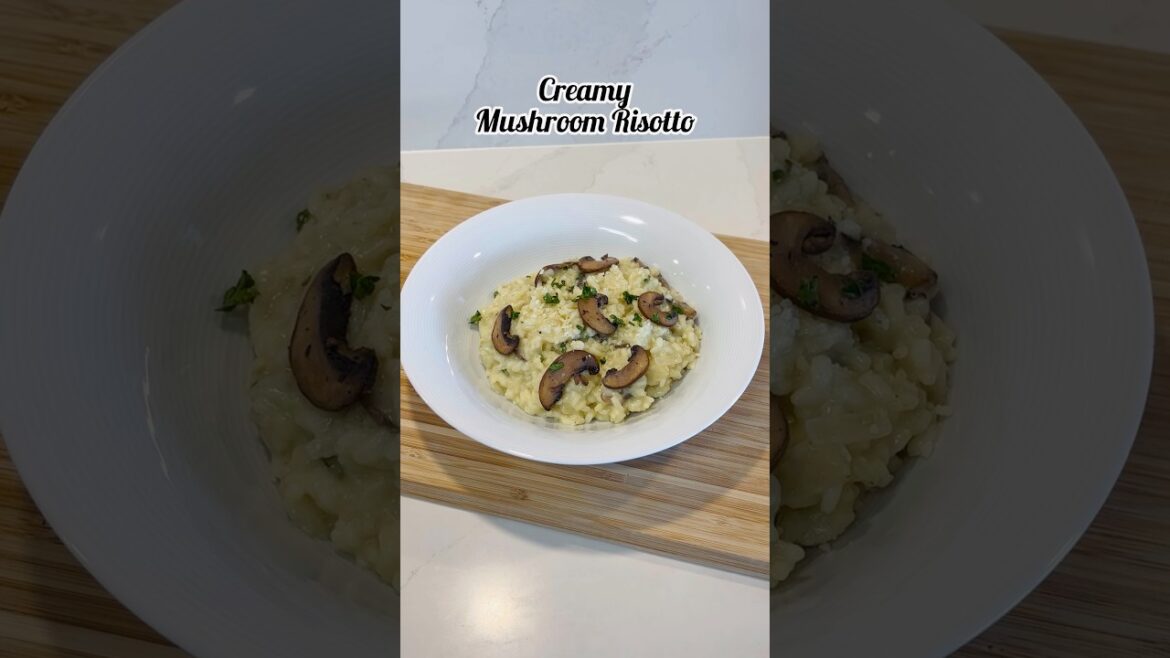 Creamy Mushroom Risotto #shorts #risotto