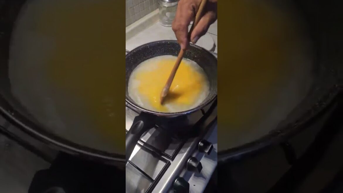preparando polenta italiana #food  #italy #cooking #elsalvador