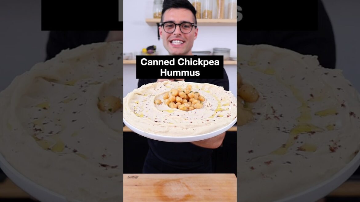 Quick & Creamy Hummus (Canned Chickpeas)