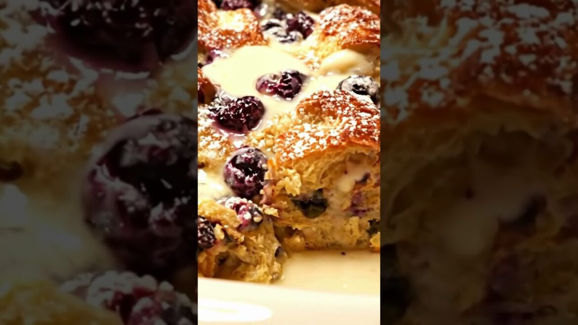 Easy Blueberry Mascarpone French Toast Casserole (Impressive Make-Ahead Brunch!)