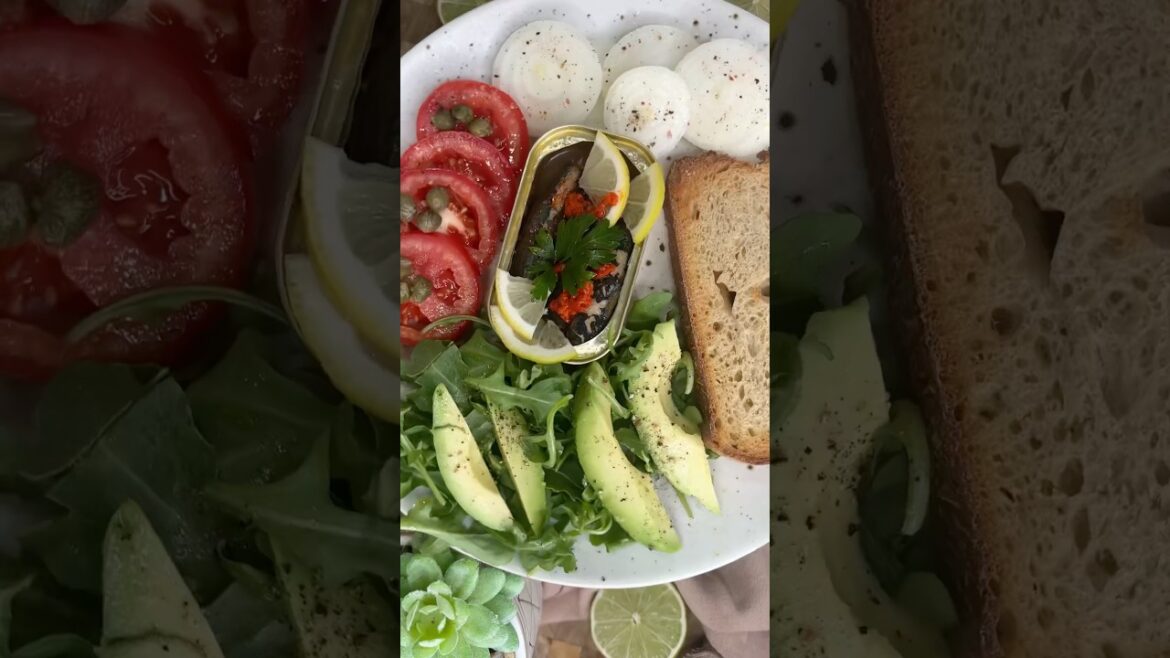 Easy Sardine Breakfast ✨ #shorts