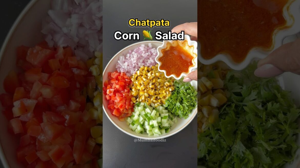 Corn Salad. #cornsalad #salads #saladrecipe #monsoonrecipe #shortsviral #shorts #youtubeshorts