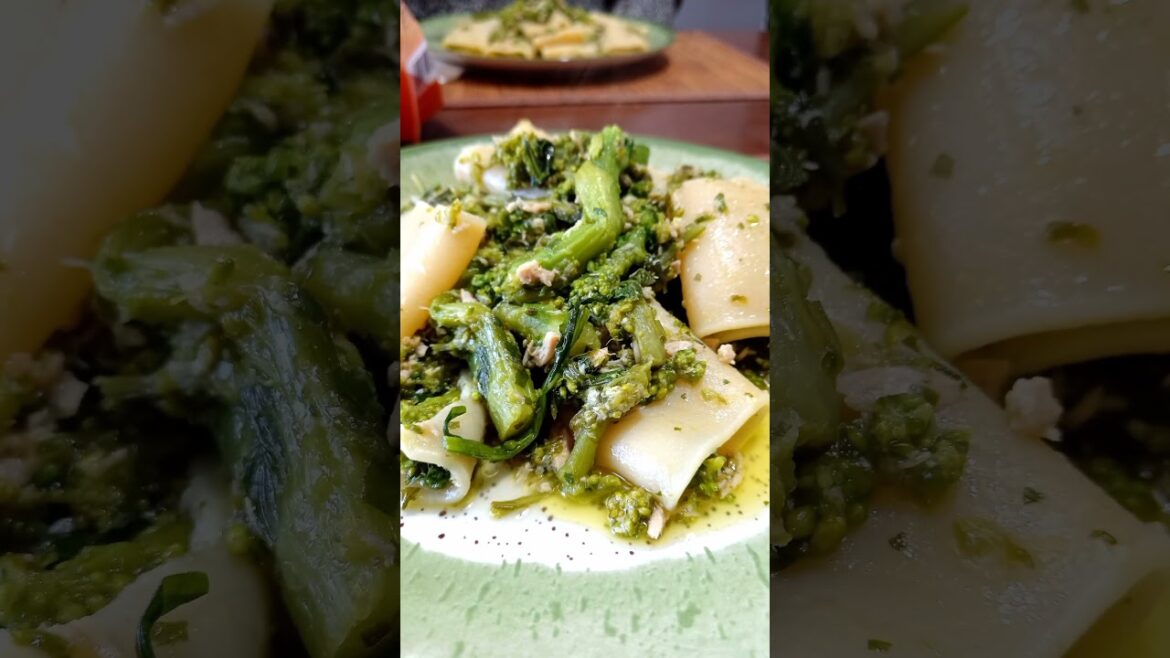 Paccheri tonno e cime di rape