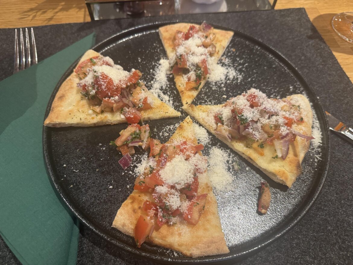 I ordered Bruschetta al Pomodoro, and I got this