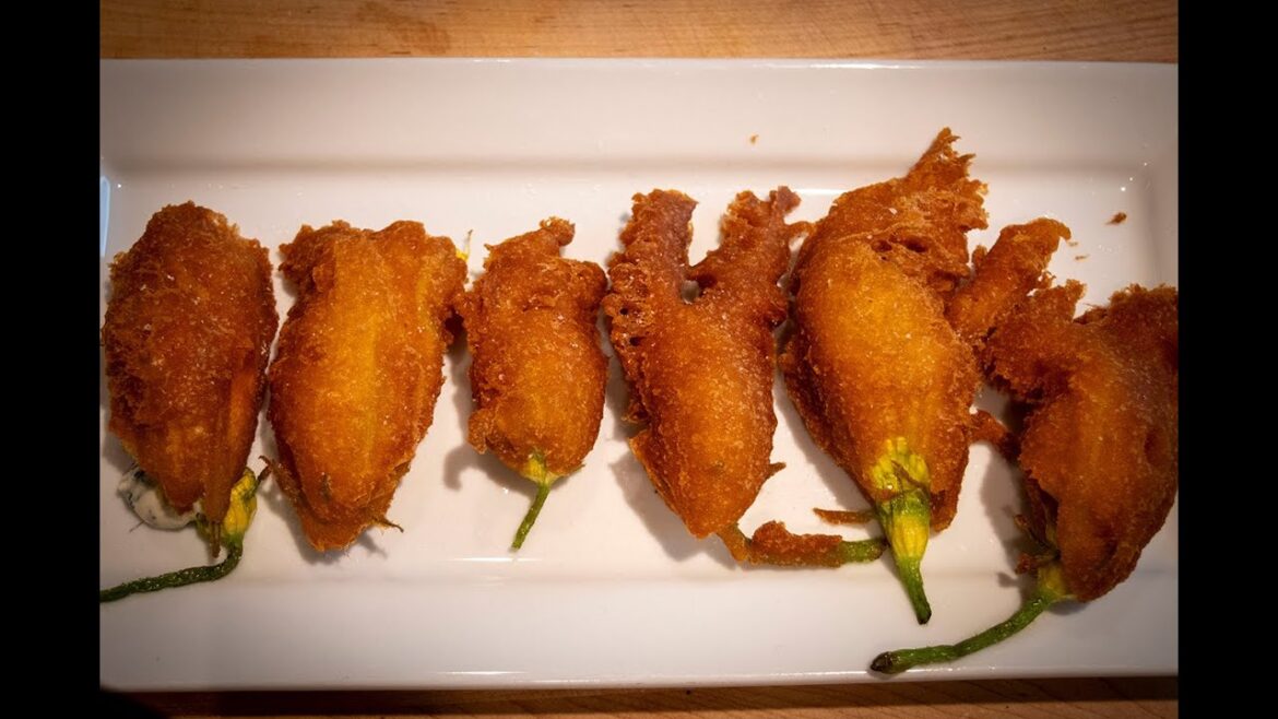 Stuffed Squash (Zucchini) Blossoms! Step by step instructions with Chef John Beilfuss!