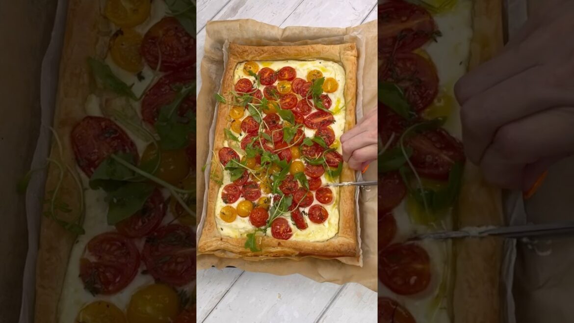 ⭐️Tomato & Ricotta Tart⭐️ #recipe  #bake #tart #fastfoodfight