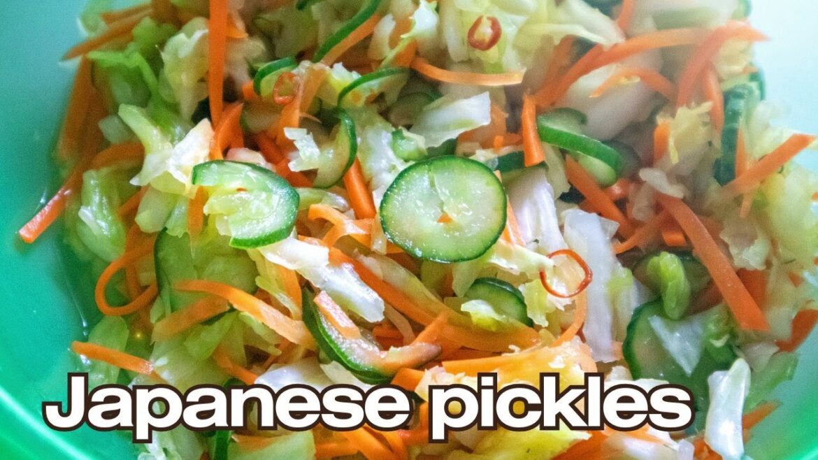 How to Make Easy Asazuke – Japanese Quick Pickled Vegetables (Cabbage, Cucumber, Carrot)