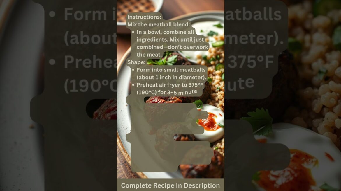 Air Fryer Spicy Moroccan Lamb Meatballs Recipe by What Shall I Cook Air Fryer Spicy Moroccan Lamb Meatballs Recipe by What Shall I Cook