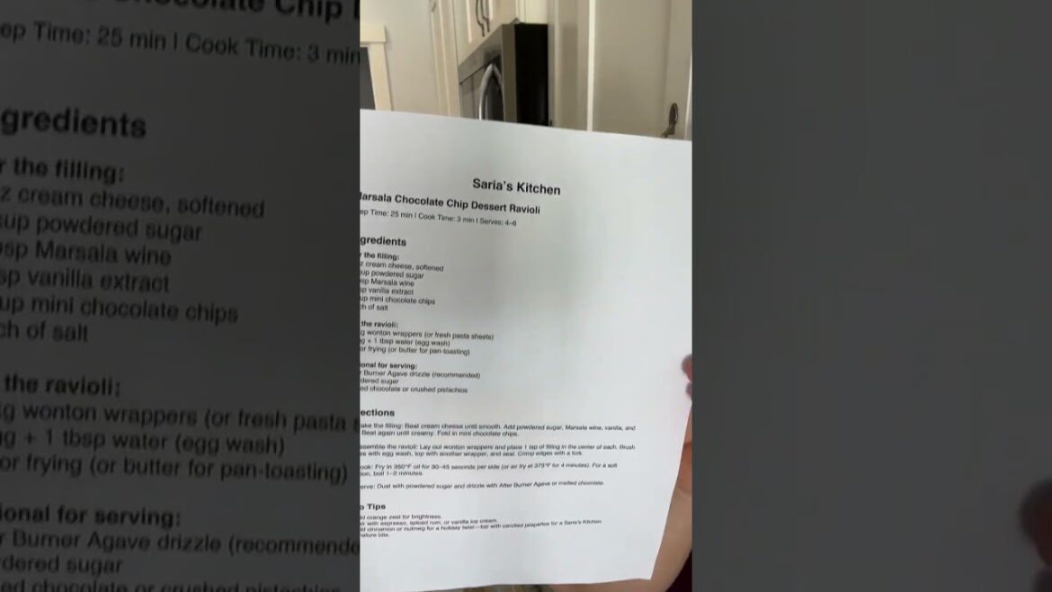 Cannoli Ravioli Recipe