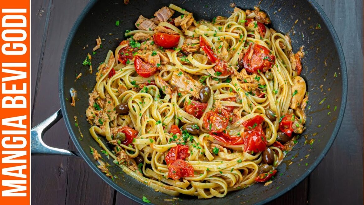 LINGUINE TONNO E POMODORINI