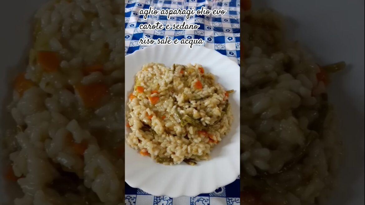 risotto agli asparagi velocissimo e delicatissimo #cucinafacile #ricette #food