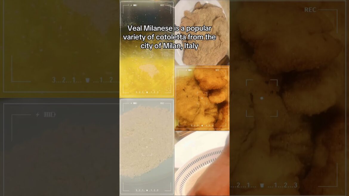 Veal Milanese is a popular variety of cotoletta#food #italy #milan
