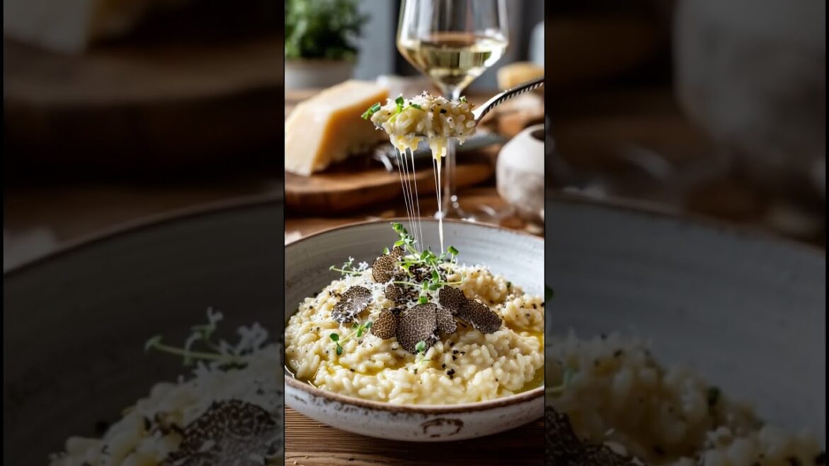 Creamy Truffle Risotto | #risotto #truffle #foodie #italianrecipe #comfortfood #asmrfood #cooking