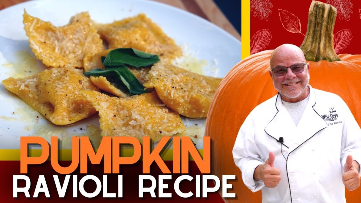 Pumpkin Ravioli with Brown Butter & Sage Sauce | The Ultimate Fall Pasta Dish