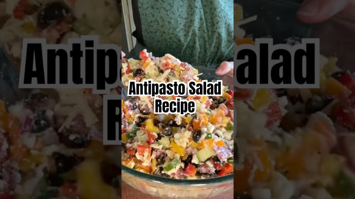 DELICIOUS Antipasto Salad #recipies #healthyfood #cooking #italianfood #homemade