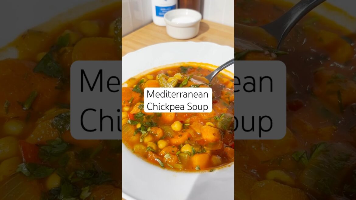 Mediterranean Chickpea Soup (Chickpea Recipe!) #shorts Mediterranean Chickpea Soup (Chickpea Recipe!) #shorts
