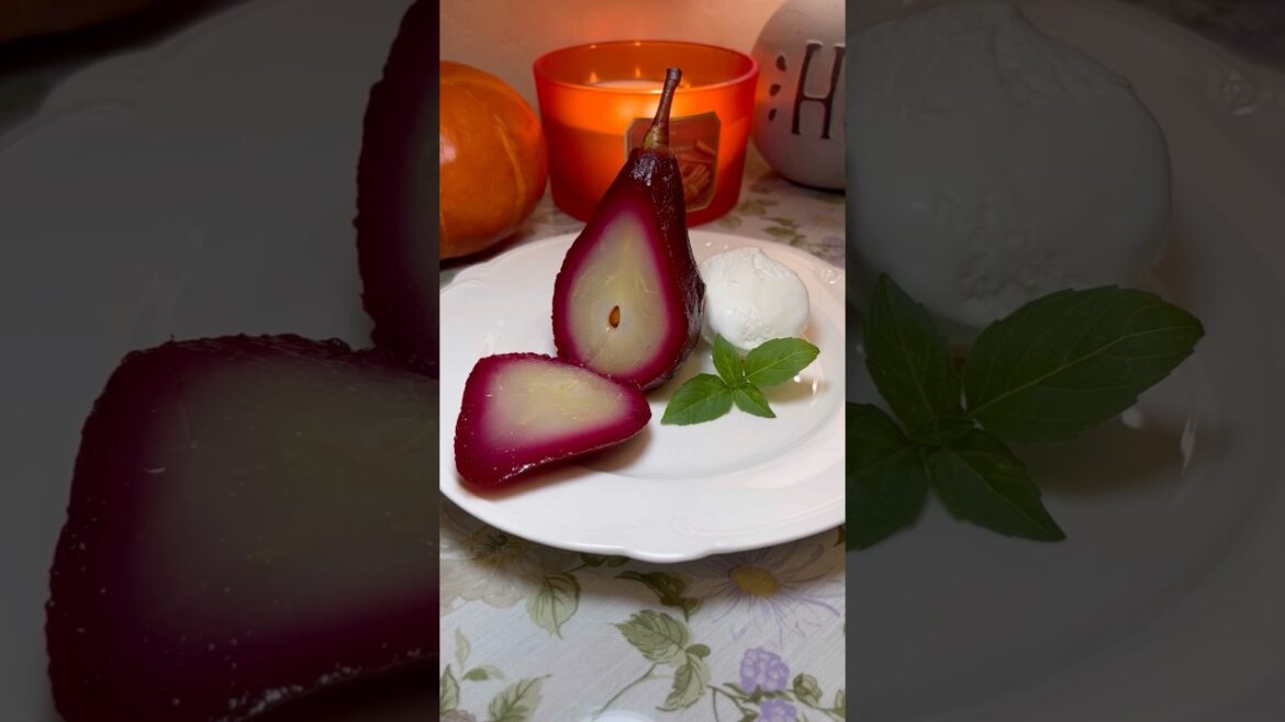 Груши в красном вине / Poires au vin rouge #еда #рецепты #cooking  #recipe #delicious #dessert #eat