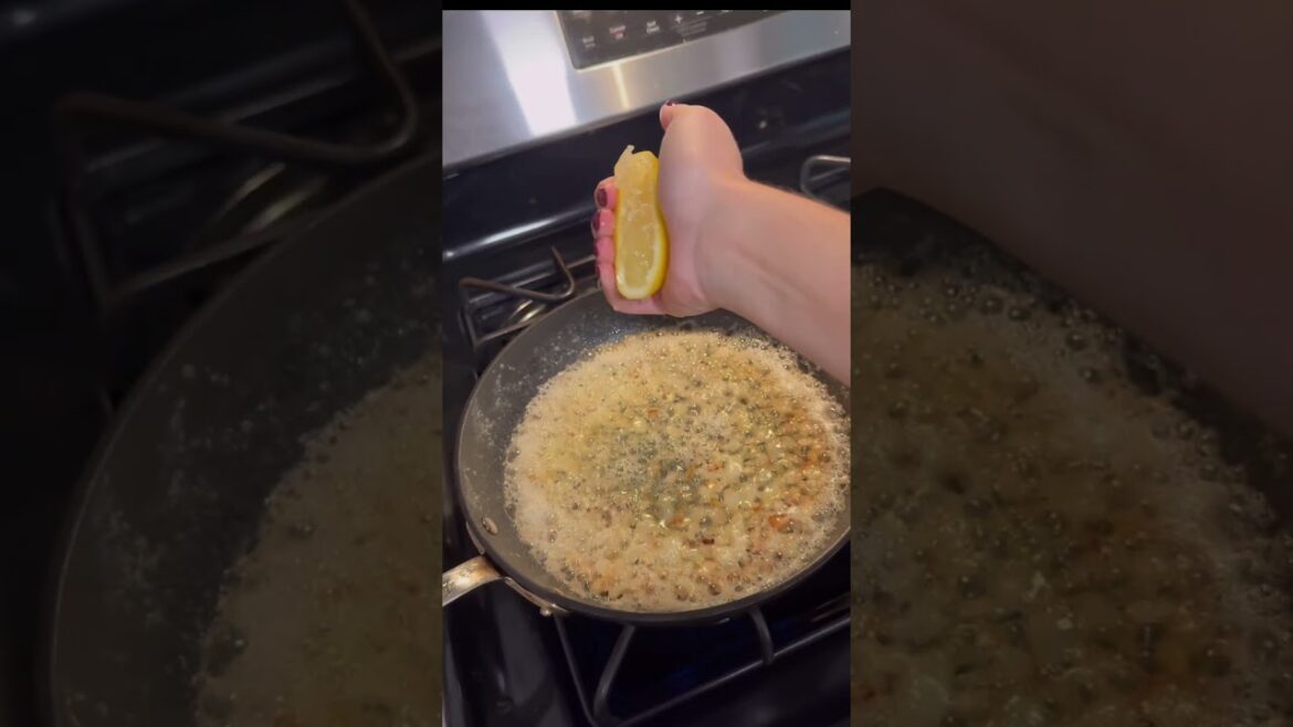 Lobster ravioli in a lemon garlic Parmesan sauce!! #cooking #ravioli #lemongarlicsauce #dinnerideas