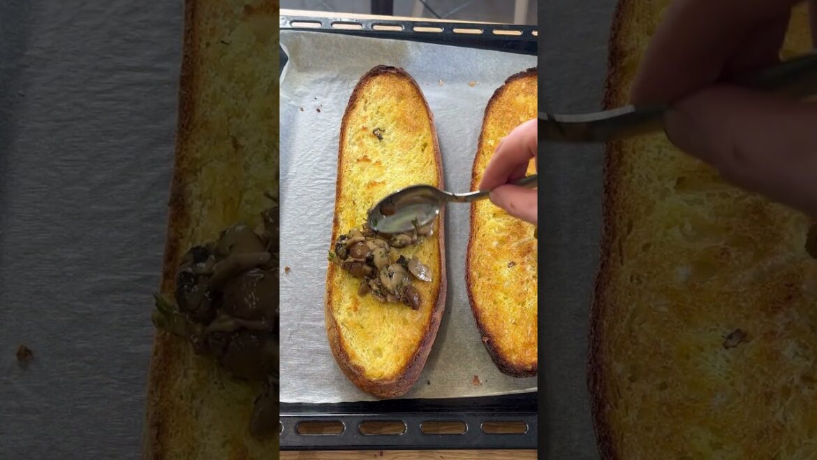 Bruschette funghi e gorgonzola #ilcaldosaporedelsud