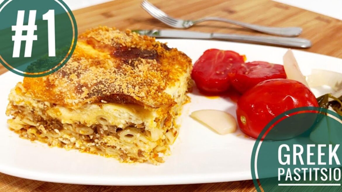 Greek pastitsio. Pasta bake. My grandmother's recipe