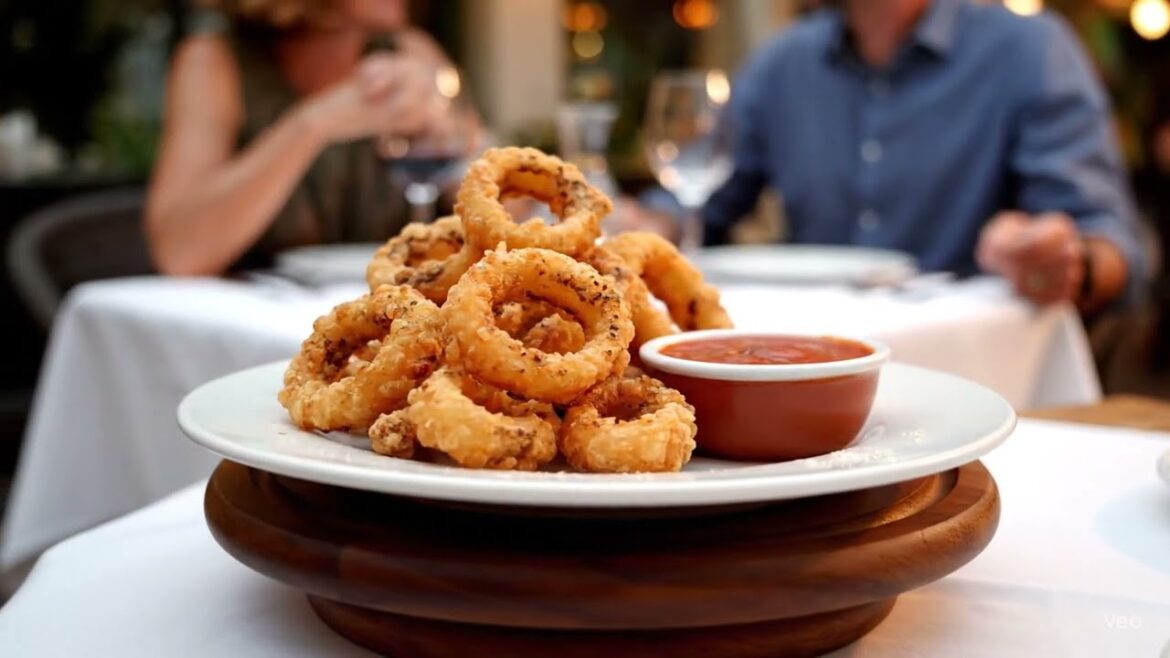 Calamari Fritti with Marinara Sauce.