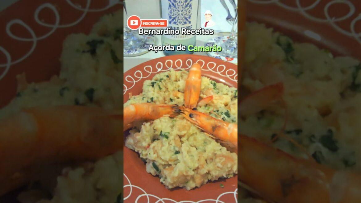 Açorda de camarão #receitas #deliciasdacozinha #gastronomia #receitafacies #comida #food #seafood