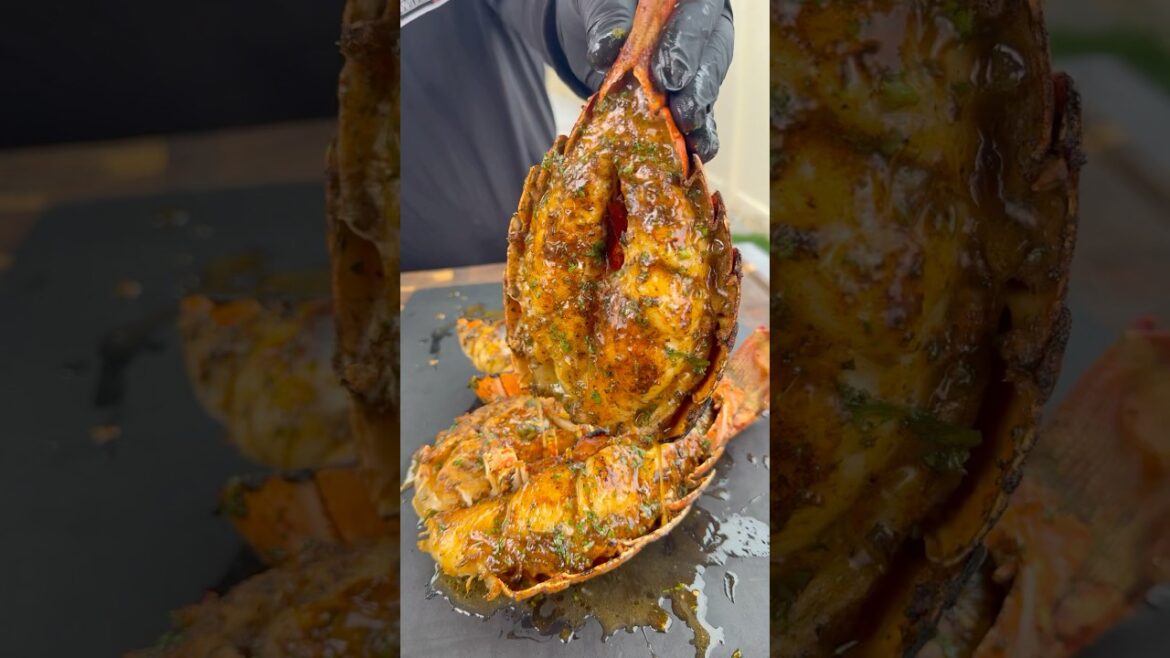 Cajun honey lobster tails