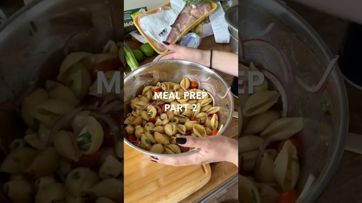 meal prep caprese pasta salad #mealprep #caprese