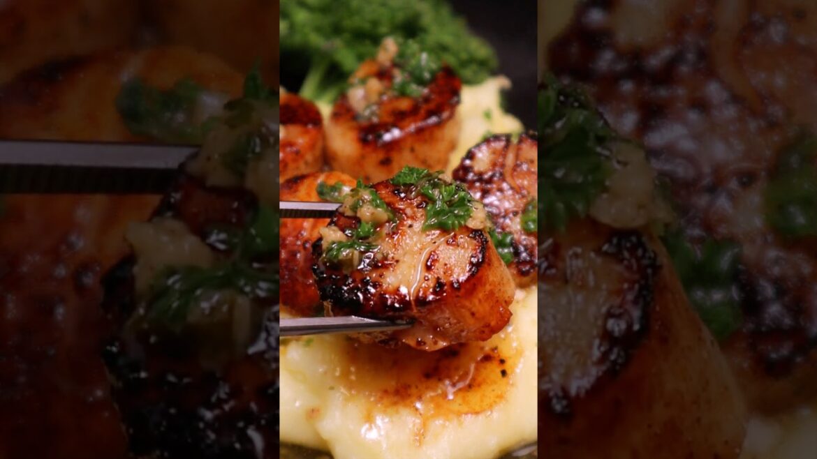 Fancy Dinner Made Simple | Pan seared scallops