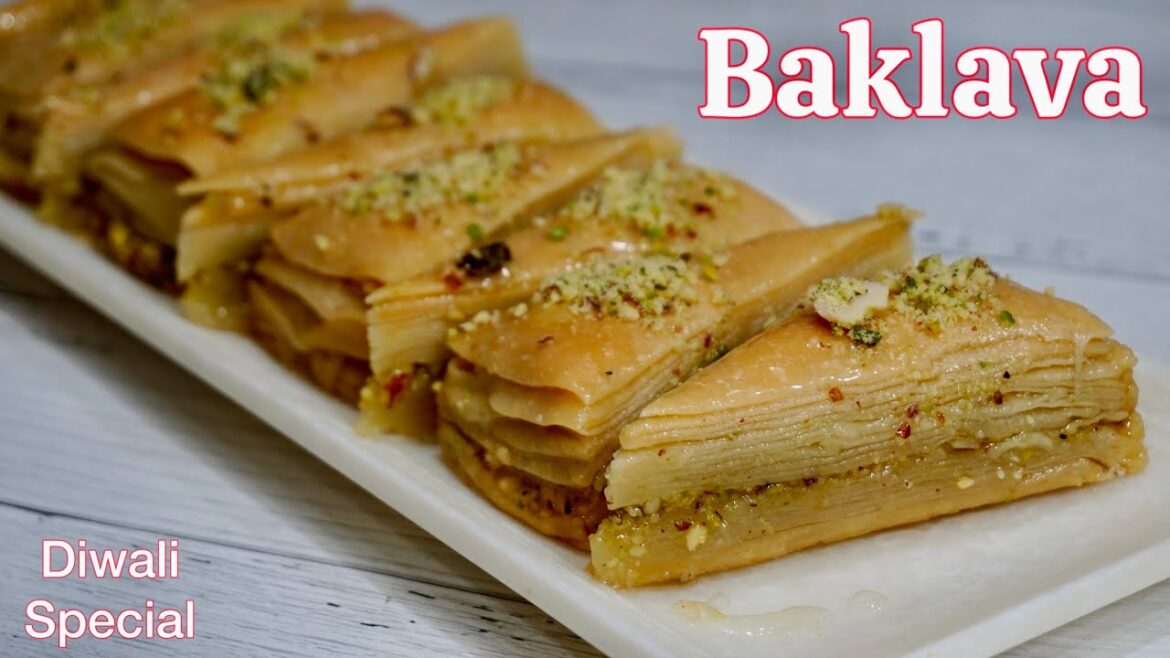 Diwali Special Baklava | Baklava Recipe | Dubai’s Famous Baklava | How to make baklava at home |
