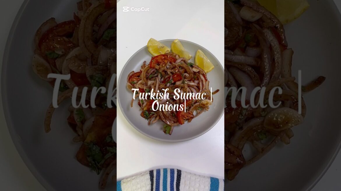 Traditional Turkish Onion Salad Recipe #TurkishOnionSalad #SaladRecipe #EasySalad