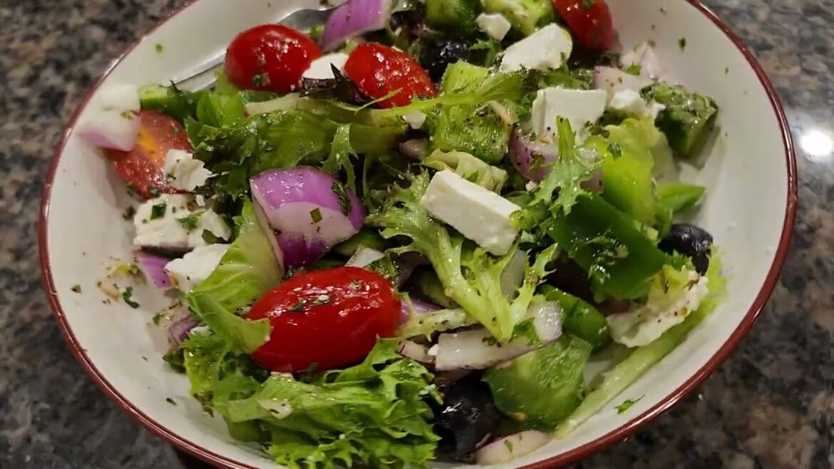 My easy Greek salad , love it !,