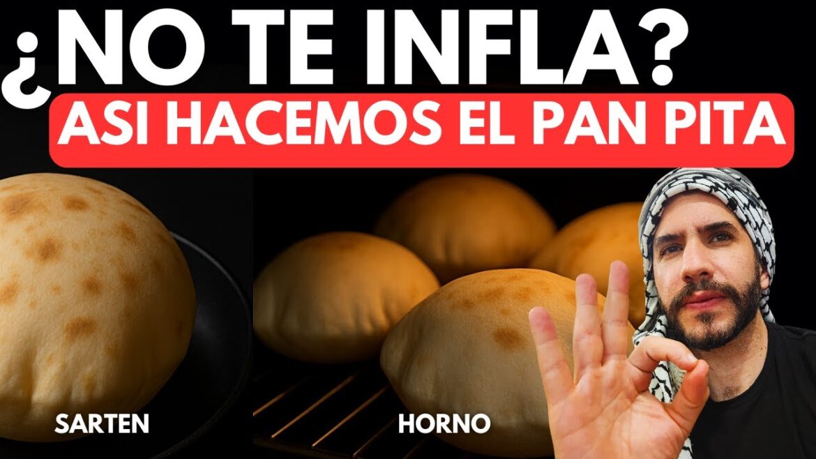 PAN PITA ÁRABE | Con y Sin Horno – ¡La Receta que Infla!