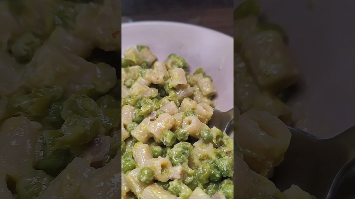 pasta piselli cacio e uova