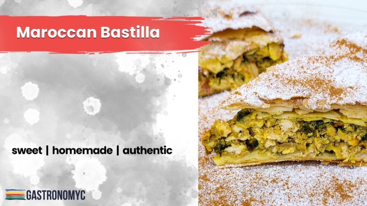 Homemade Moroccan Bastilla | Traditional Chicken & Almond Pie