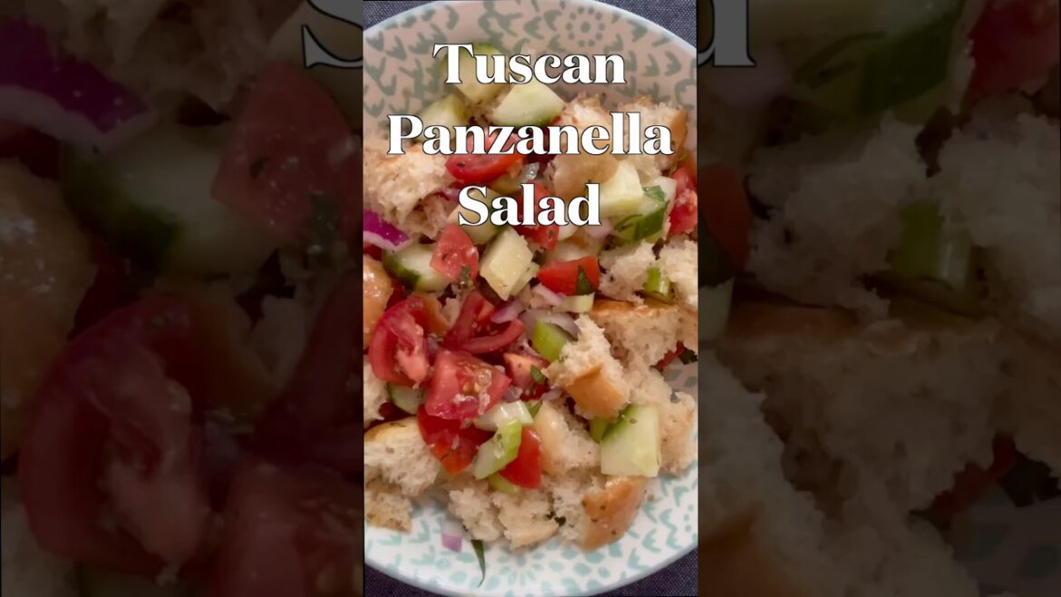 How2 make Tuscan Panzanella Salad #shorts How2 make Tuscan Panzanella Salad #shorts