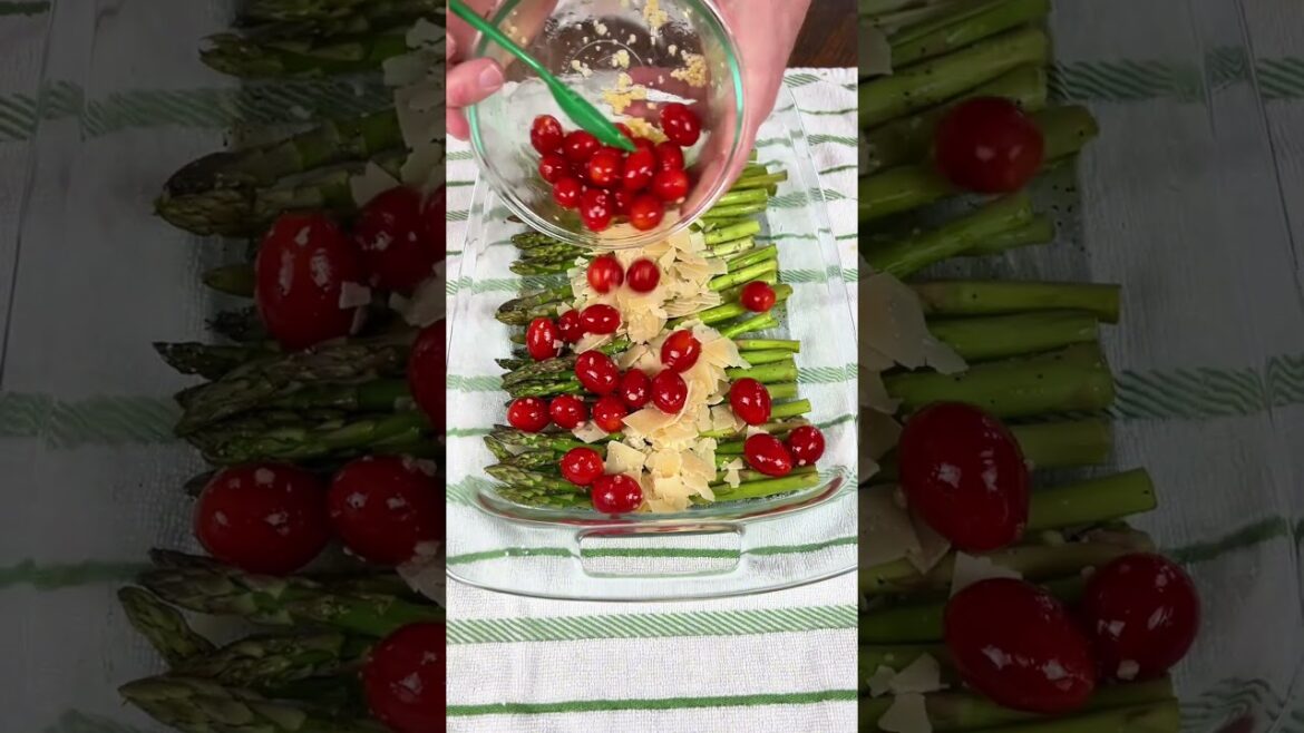 Healthy Parmesan Asparagus with Roasted Tomatoes | Easy & Delicious Side Dish