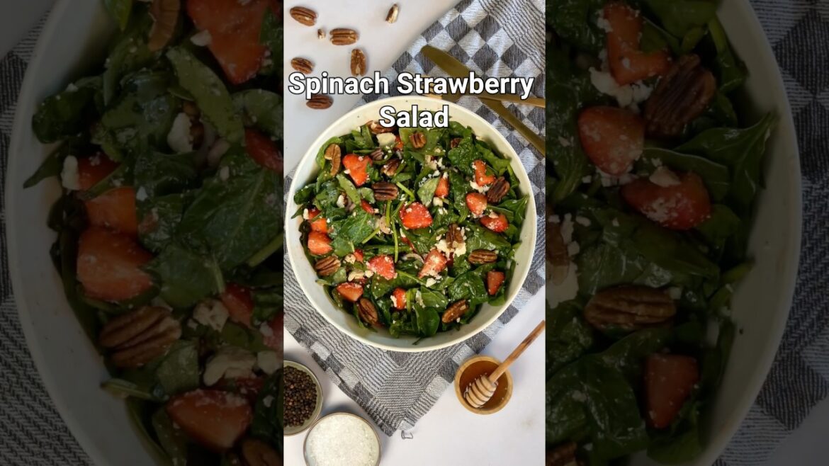 Healthy Spinach Strawberry Salad